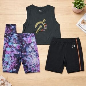 Peloton Activewear Set 4 Piece with Tie-Dye Leggings